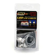 Lite'N Boltz LED License Plate Lighting Kit Acorn Polished 2-Pack 030311 image 3