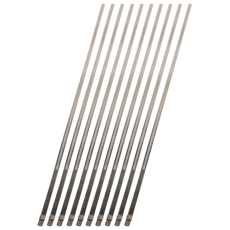 Stainless-Steel Positive Locking Ties 7mm x 20" (10-Pack) 010210