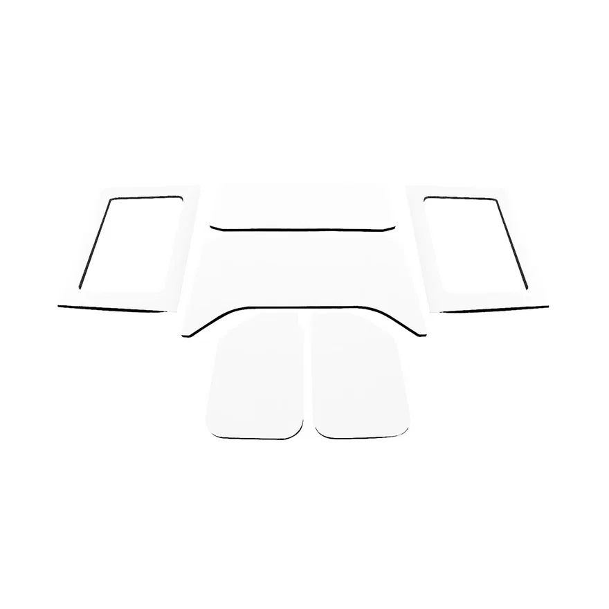 '11-'18 Wrangler JK 4-Door White Original Finish Complete Headliner Kit 050292