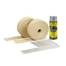 Automotive Exhaust & Header Glass Fiber Wrap Kit Aluminum HT 010112 image 1