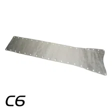 C6 Corvette Trans Tunnel Heat Shield Plate Only 050526 image 1