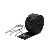 Black Titanium Pipe Wrap & Locking Tie Kit image 1