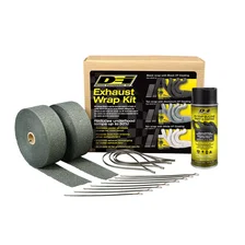 Automotive Exhaust & Header Glass Fiber Wrap Kit Black HT 010110 image 1