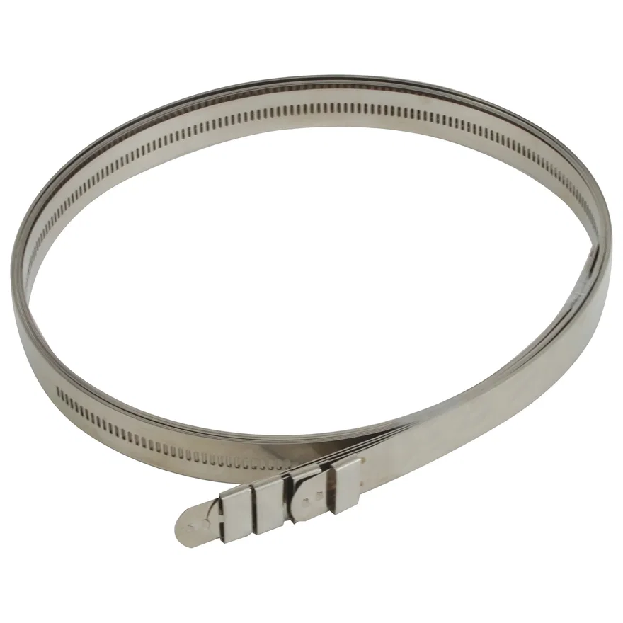 Stainless-Steel Positive Locking Ties 12mm x 40" (4-Pack) 010217