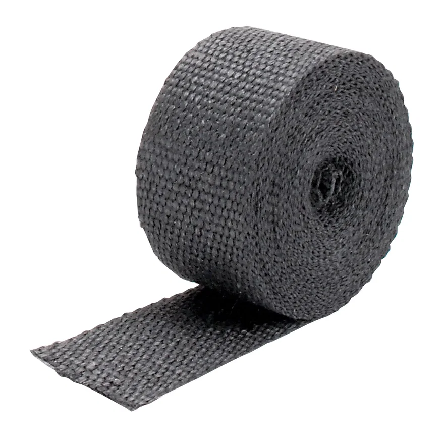 Black Glass Fiber Exhaust Wrap 2" x 25' 010099