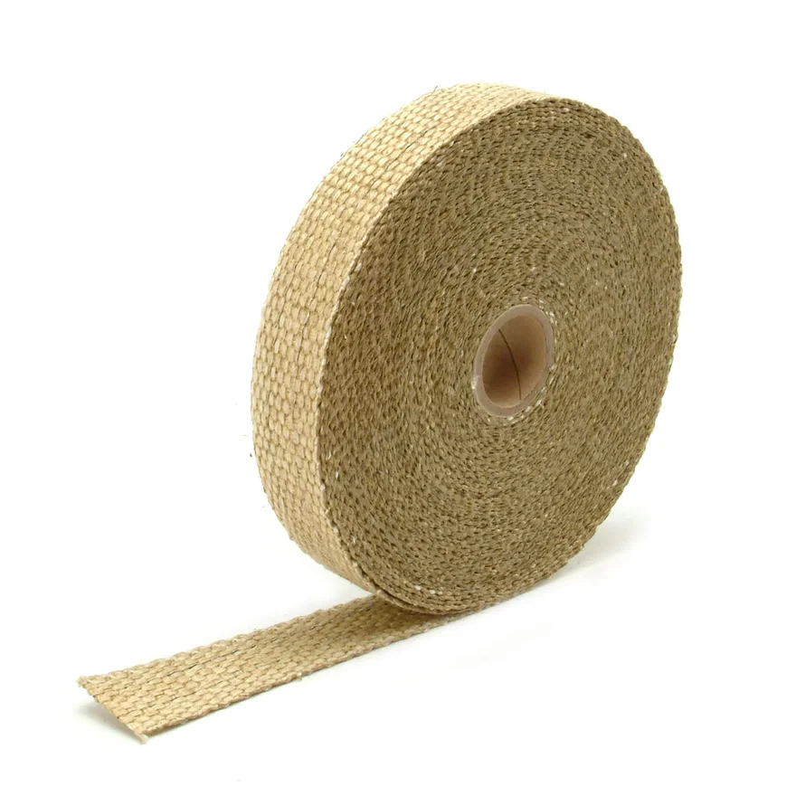 Tan Glass Fiber Exhaust Wrap 1" x 50' 010101