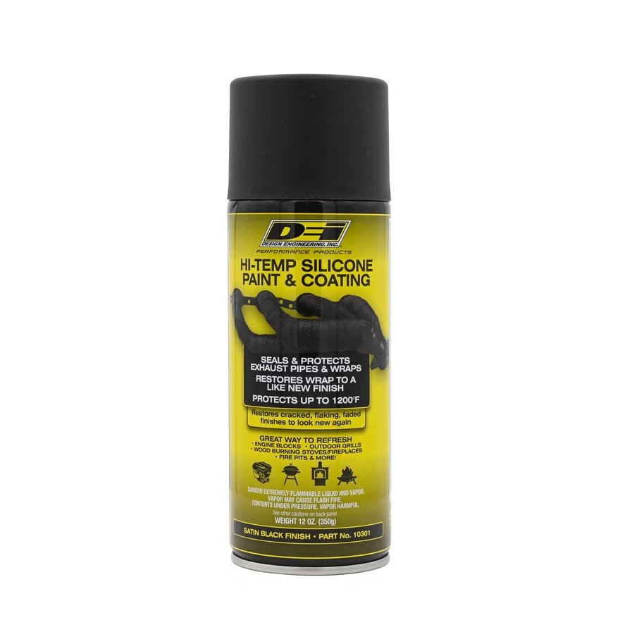 Hi-Temp Silicone Coating Spray Black 010301