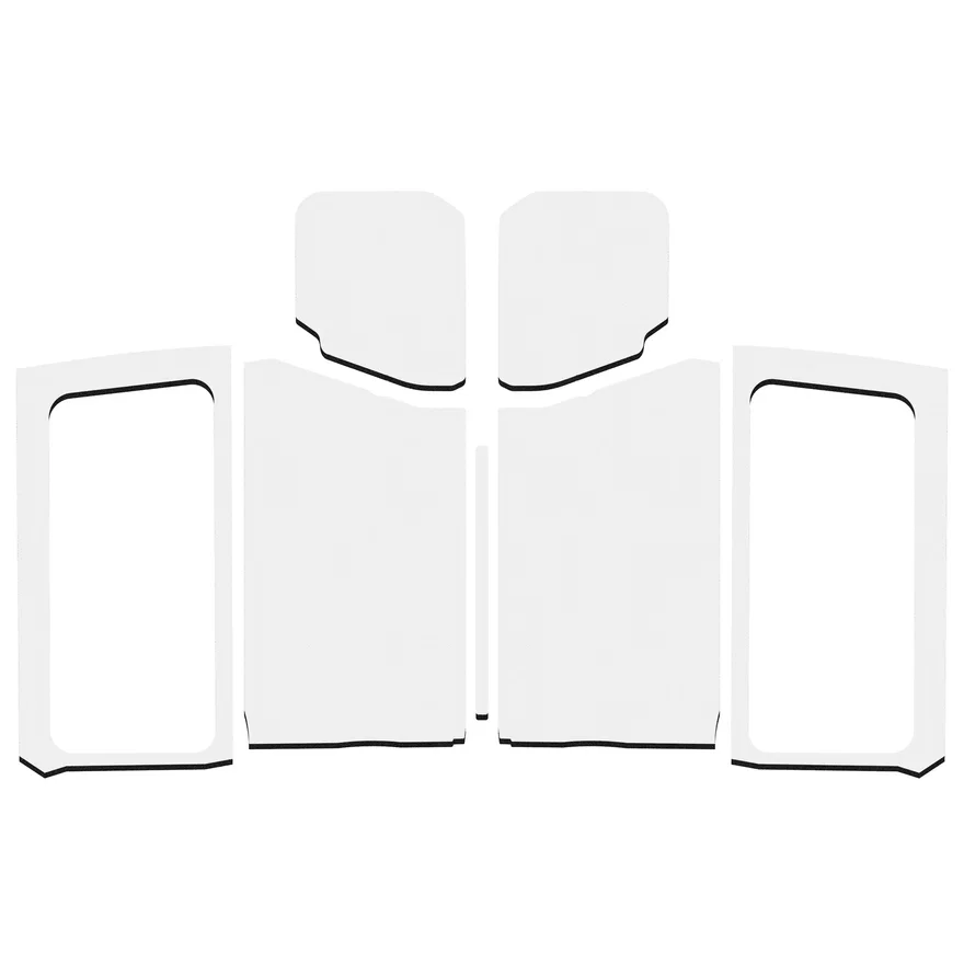 Wrangler JL 2-Door White Original Finish Complete Headliner Kit 050281