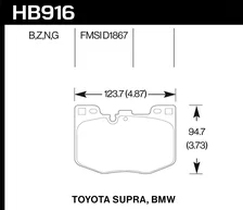 Front HP Plus Disc Brake Pad for BMW image 2