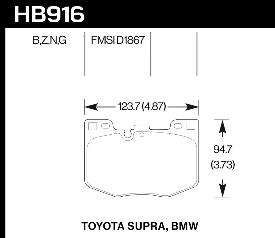 Front DTC-60 Disc Brake Pad for BMW