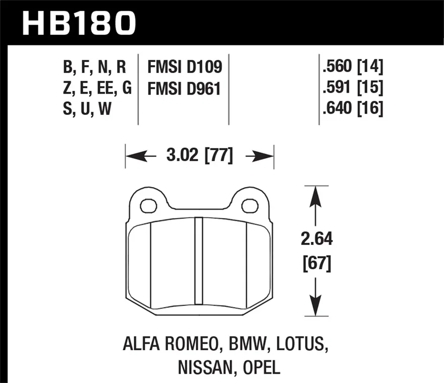 DTC-30 Disc Brake Pad