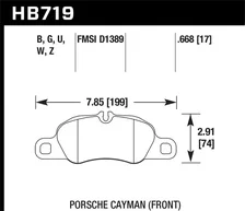 Front Performance Ceramic Disc Brake Pad for Porsche image 2