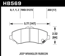 Front Performance Ceramic Disc Brake Pad image 2