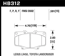 Front HPS Disc Brake Pad image 2