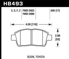 Front Blue 9012 Disc Brake Pad image 2