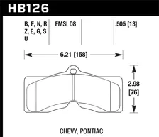 Performance Ceramic Disc Brake Pad for Chevrolet Corvette image 2