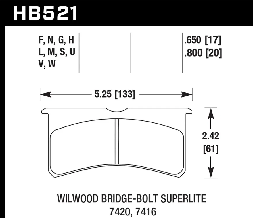 DTC-60 Disc Brake Pad