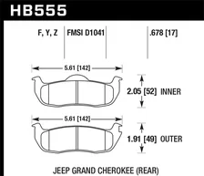 Rear HPS Disc Brake Pad image 2