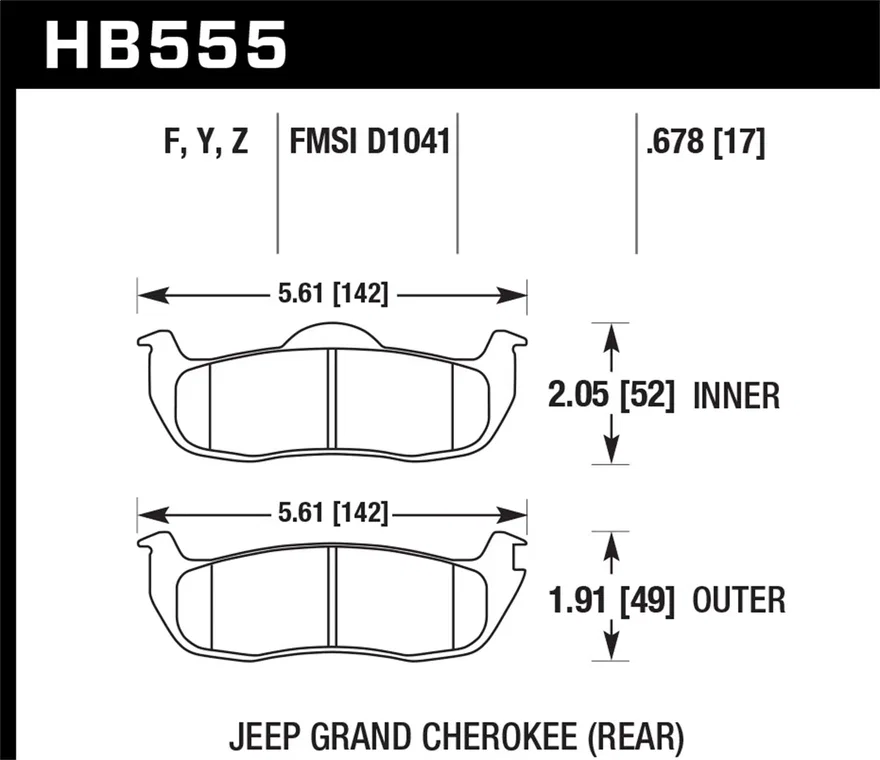 Rear LTS Disc Brake Pad