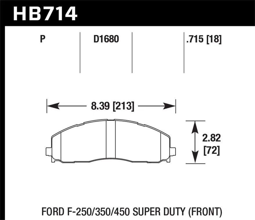 Front LTS Disc Brake Pad for Ford