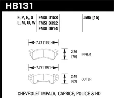 Front Black Disc Brake Pad image 2