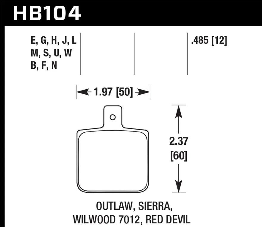 DTC-30 Disc Brake Pad
