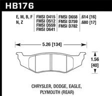 Rear HPS Disc Brake Pad image 2