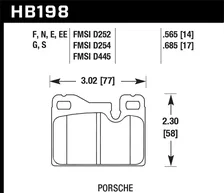 HT-10 Disc Brake Pad for Porsche image 2