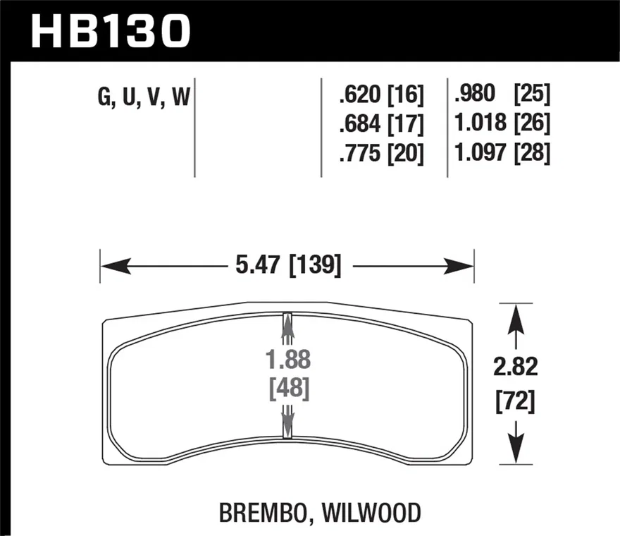 DTC-70 Disc Brake Pad