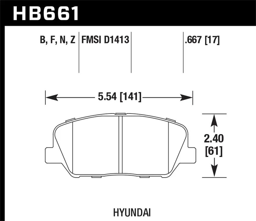 Front HPS 5.0 Disc Brake Pad