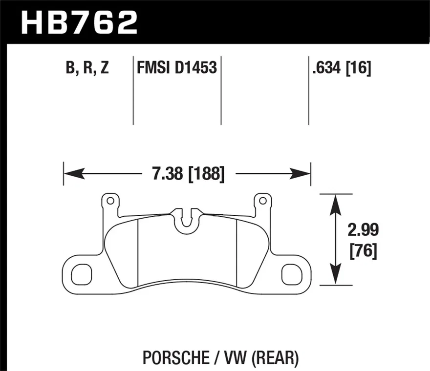Rear HPS 5.0 Disc Brake Pad