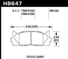 Front Performance Ceramic Disc Brake Pad image 2