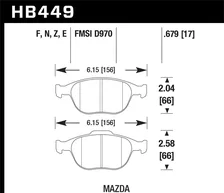Front HP Plus Disc Brake Pad for Ford image 2