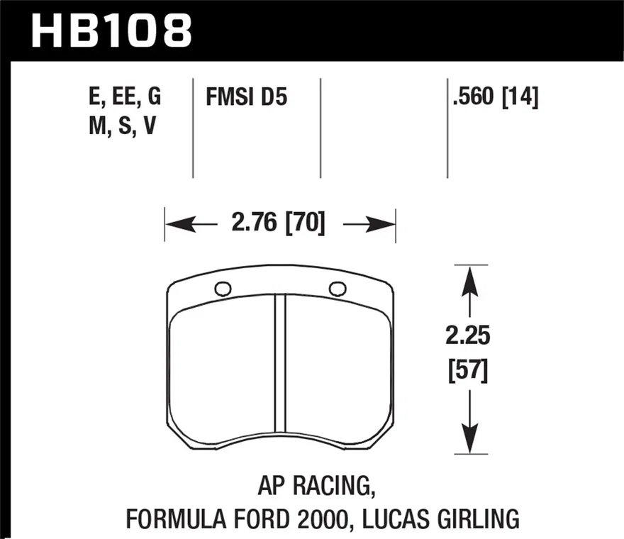 DTC-60 Disc Brake Pad