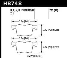 Front Performance Ceramic Disc Brake Pad for BMW image 2