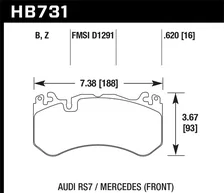 Front Performance Ceramic Disc Brake Pad image 2