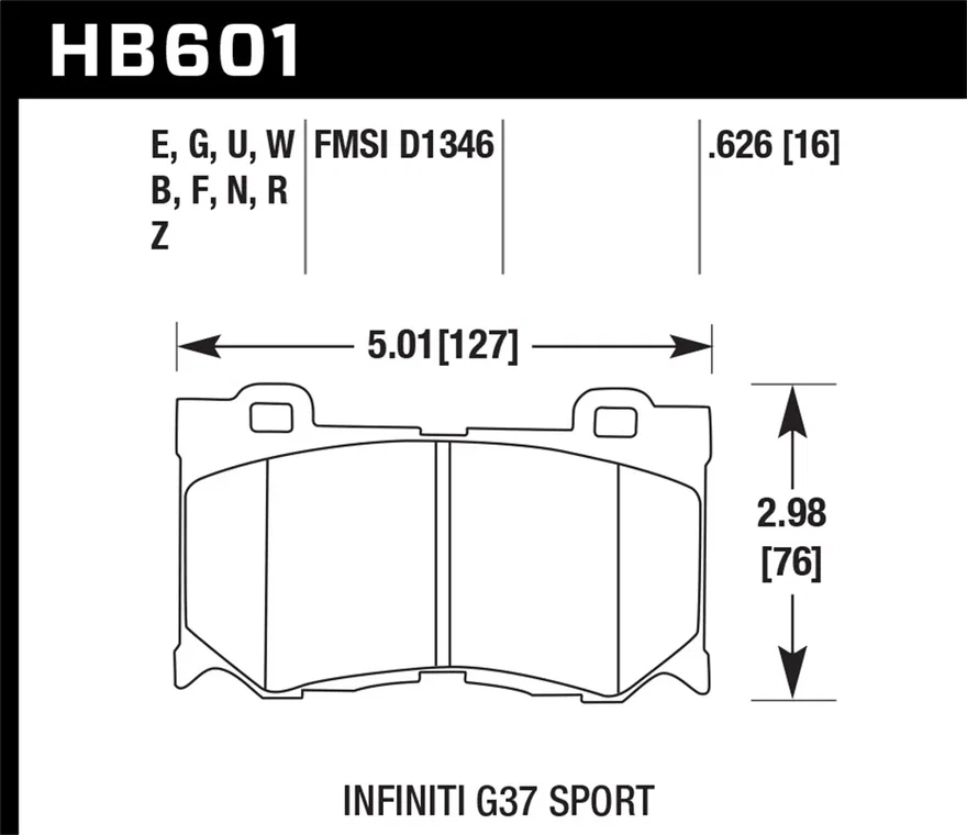 Front DTC-30 Disc Brake Pad