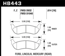 Rear HPS Disc Brake Pad image 2