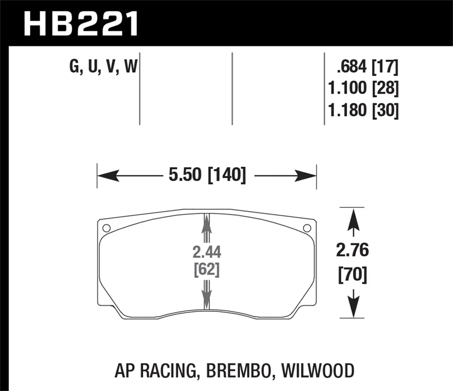 DTC-70 Disc Brake Pad