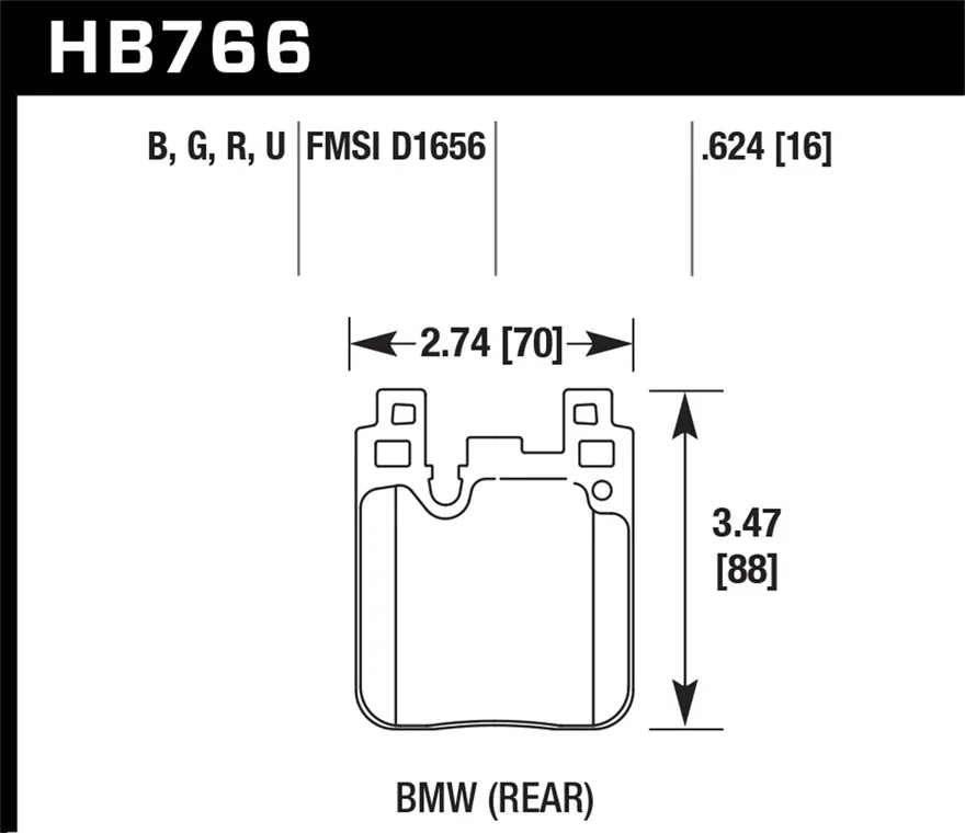 Rear DTC-60 Disc Brake Pad for BMW