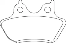 Rear Sintered Metallic Disc Brake Pads for Harley-Davidson image 2