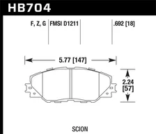 Front HPS Disc Brake Pad image 2