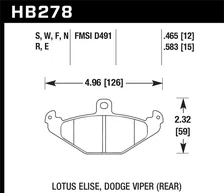 Rear HPS Disc Brake Pad for Lotus image 2