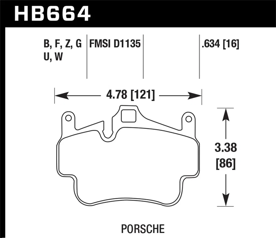 DTC-60 Disc Brake Pad for Porsche