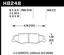 Rear Performance Ceramic Disc Brake Pad image 2