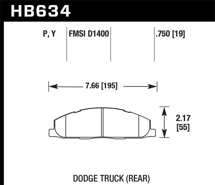 Rear SuperDuty Disc Brake Pad