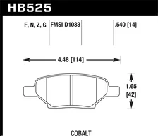 Rear HPS Disc Brake Pad image 2