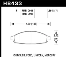 Front HPS Disc Brake Pad image 2