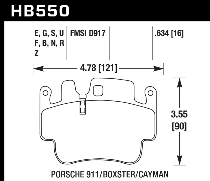 HPS 5.0 Disc Brake Pad for Porsche