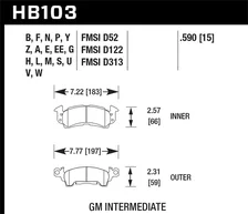 Front Black Disc Brake Pad image 2